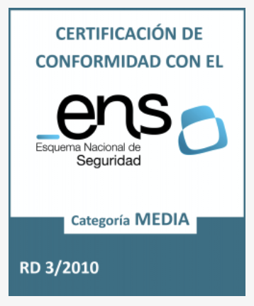 logo della certificazione di conformità allo schema nazionale di sicurezza di categoria media